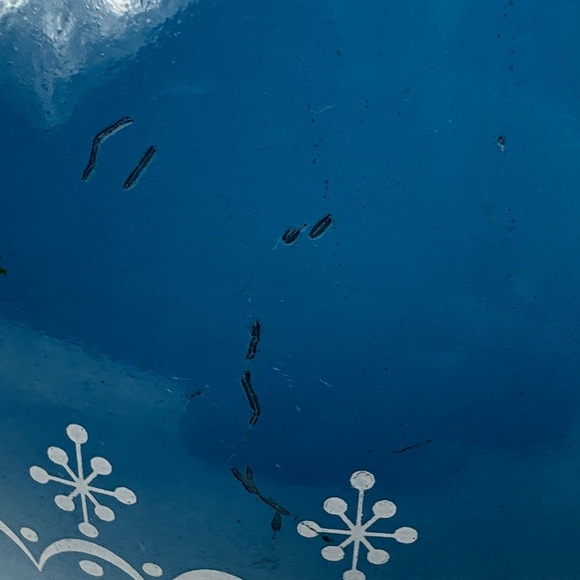 Vintage Pyrex Blue Garland Snowflake Cinderella Nesting Mixing Bowl 24 In - Picture 7 of 10